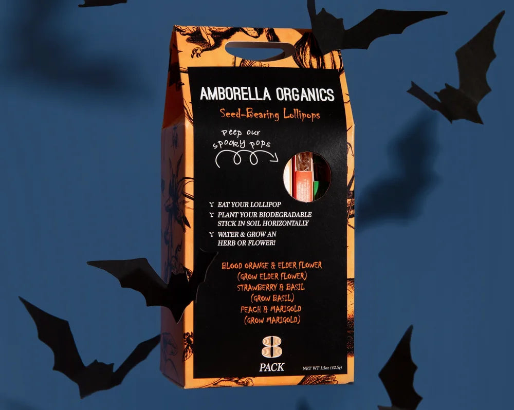 The Spooky Seed-Bearing 8 Pack with paper bats